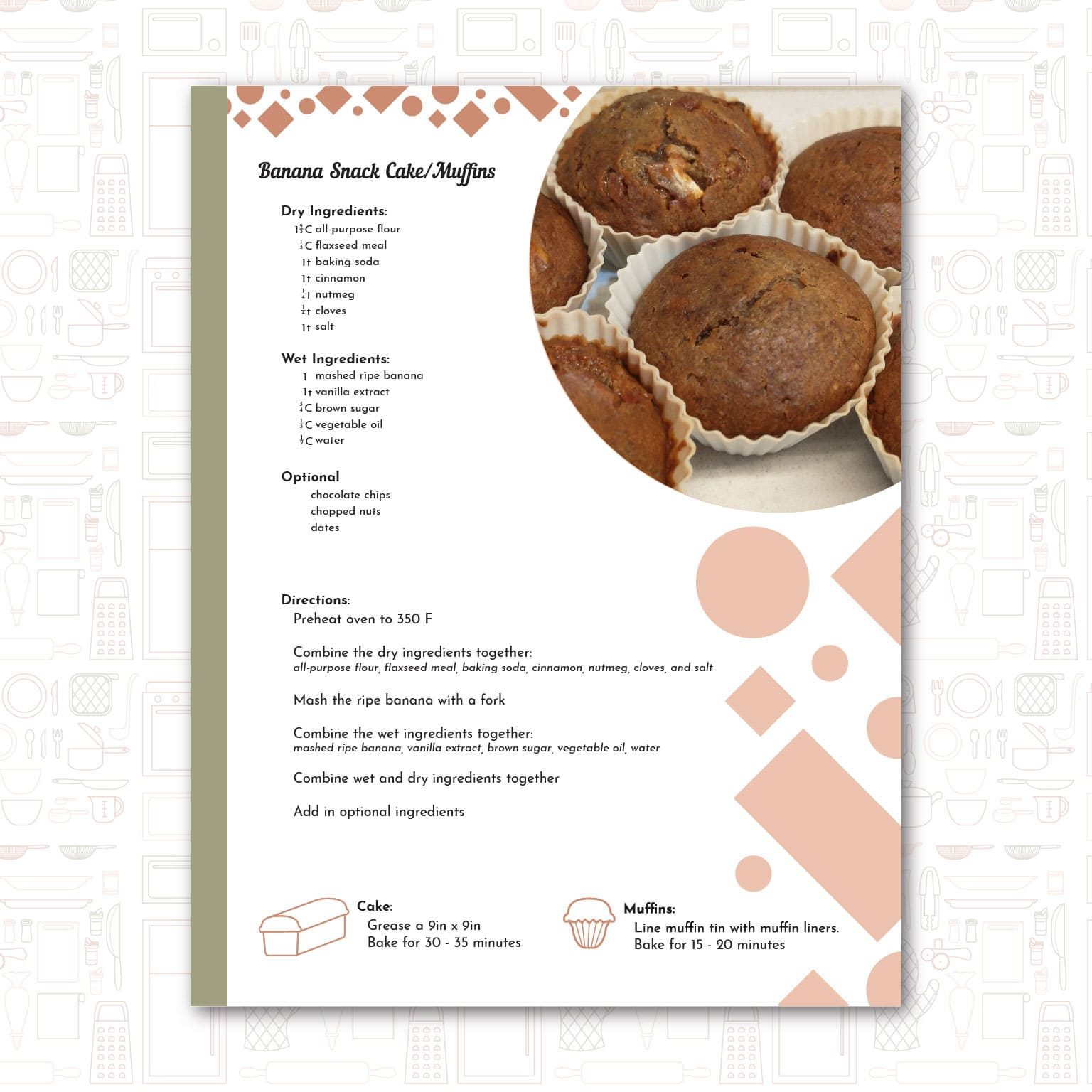 Recipe Instructions Standard