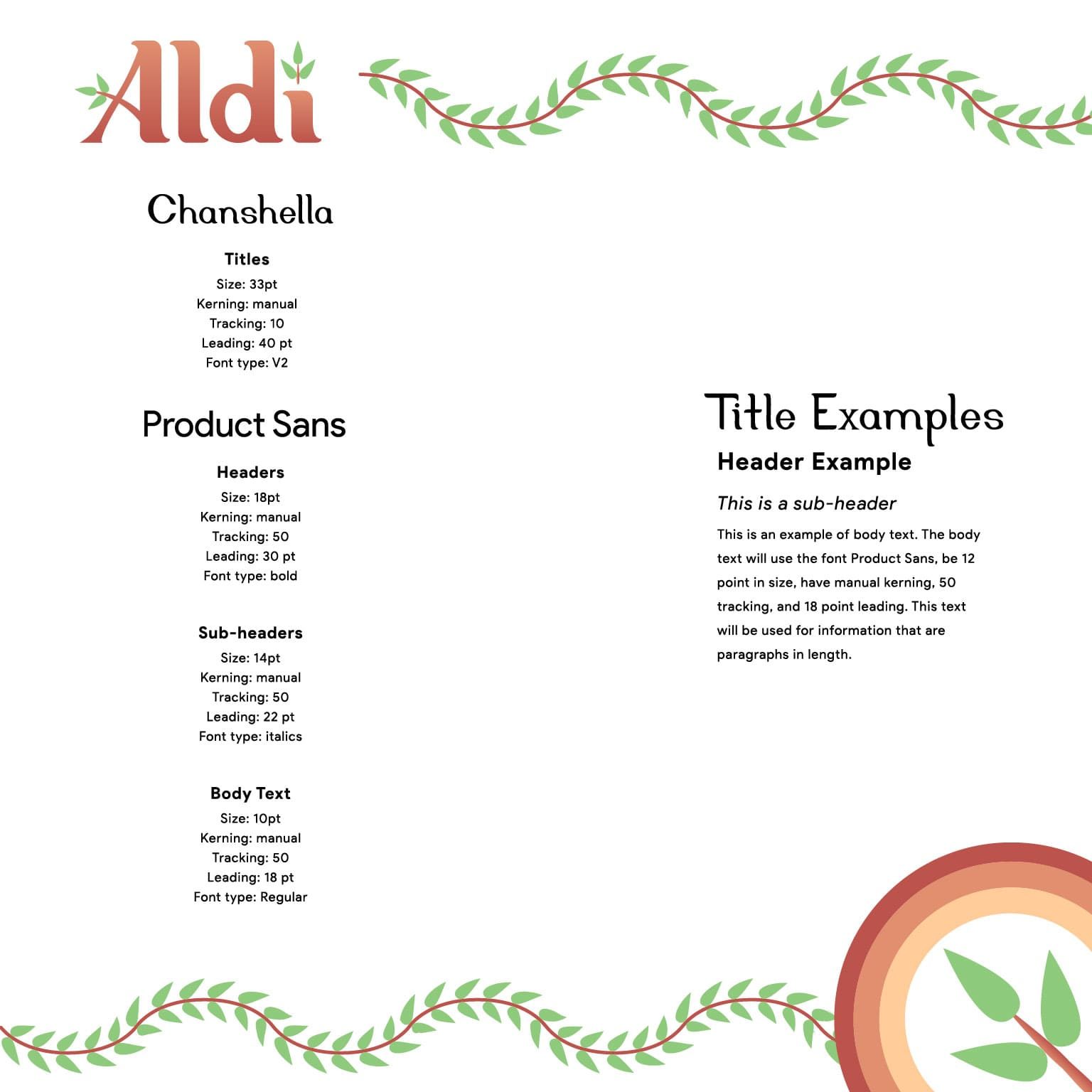 Fonts Text Example