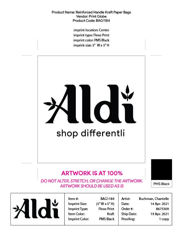 Paper Bag Imprint Info