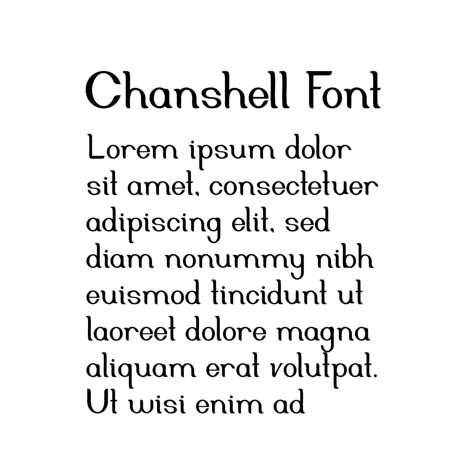 Chanshella Lorem Ipsum