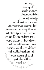 Chanshella Font Blob Menu_Chanshella ABC