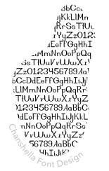 Chanshella Font Blob Menu_Chanshella Loreum Ipsum